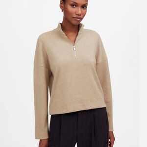 Madewell Quarter-Zip Pullover Top